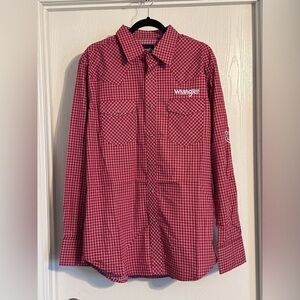 Wrangler Pearl snap rodeo button up Large NEW MARKET SAMPLE